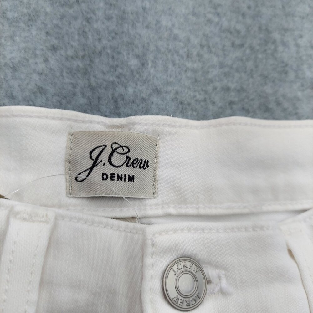 J. Crew 10" Vintage NWT Slim Straight Jean in White - Picture 4 of 16